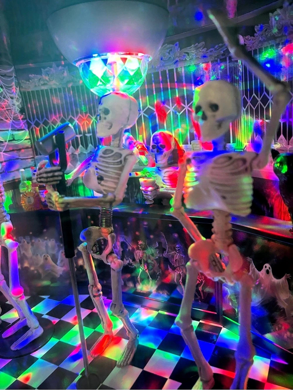 Fenguto Animated Musical Skeleton Disco Club TV Halloween Tiktok Viral Very Rare - Picture 6 of 7